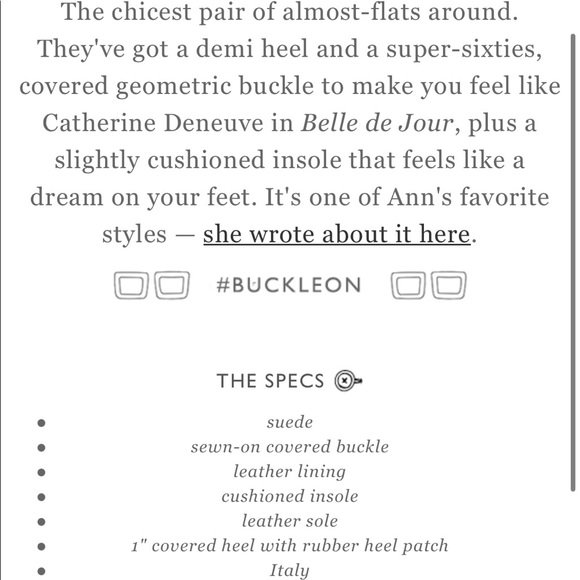 ♥️SOLD♥️ Ann Mashburn Brown Suede Buckle Shoes - Picture 9 of 9